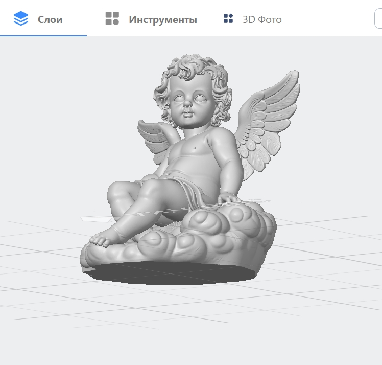 Ангел на облаке, ангелочек