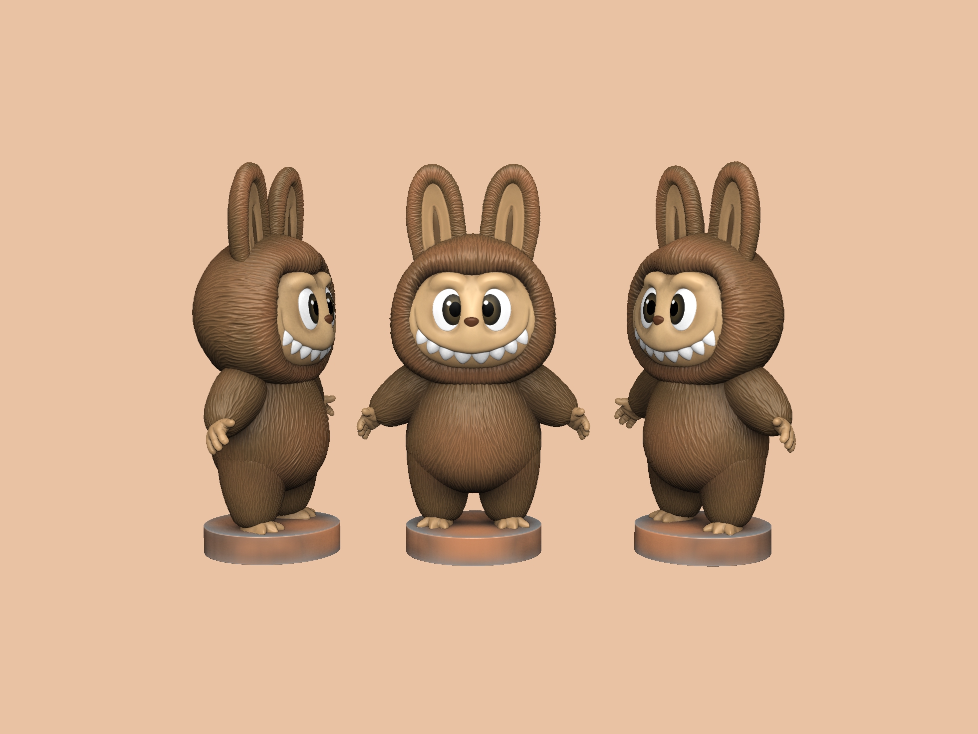 Лабубу для 3д печати STL. 18 штук.