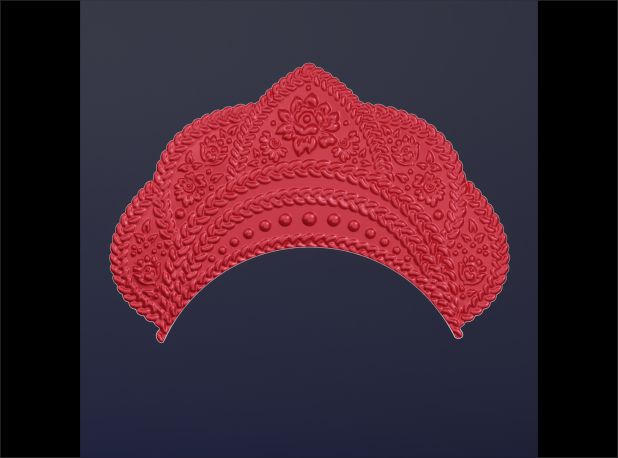 Кокошник косичка