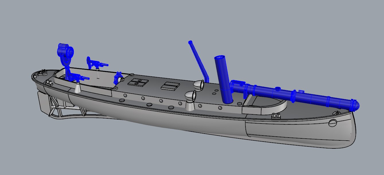 50 фут. катер  кр. "Рюрик"  1/350