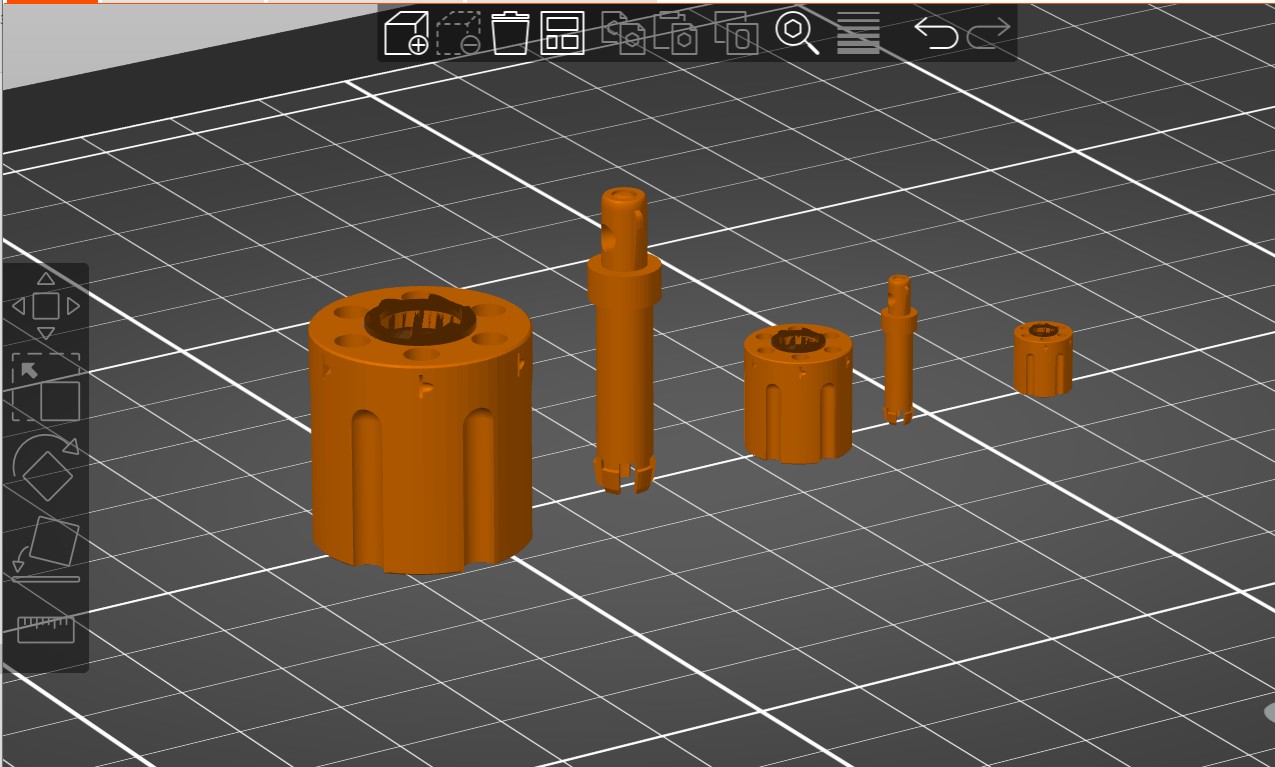 Барабан револьвера. Брелок. Бусина.