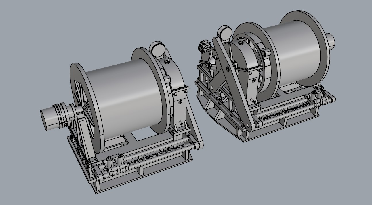 лебедка ВЭС-10  масштаб 1/100