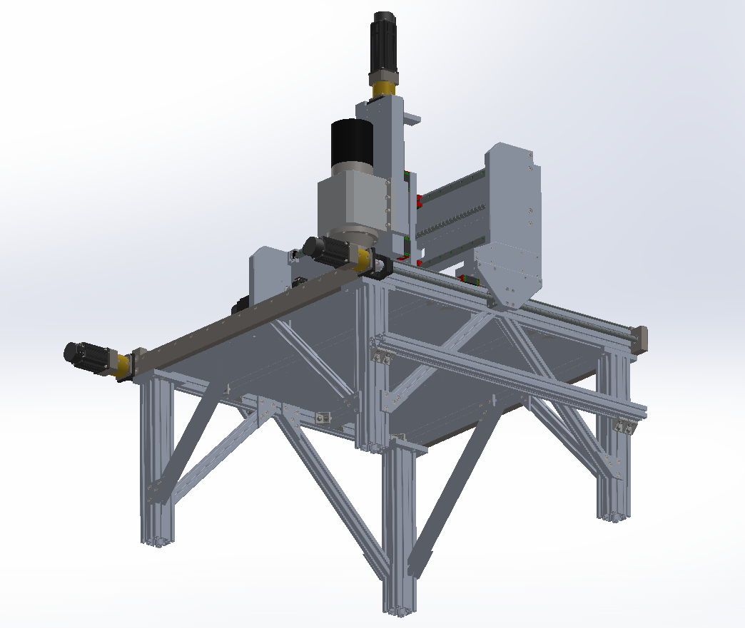 3D модель фрезерного станка с чпу - фрезерный станок с чпу №5
