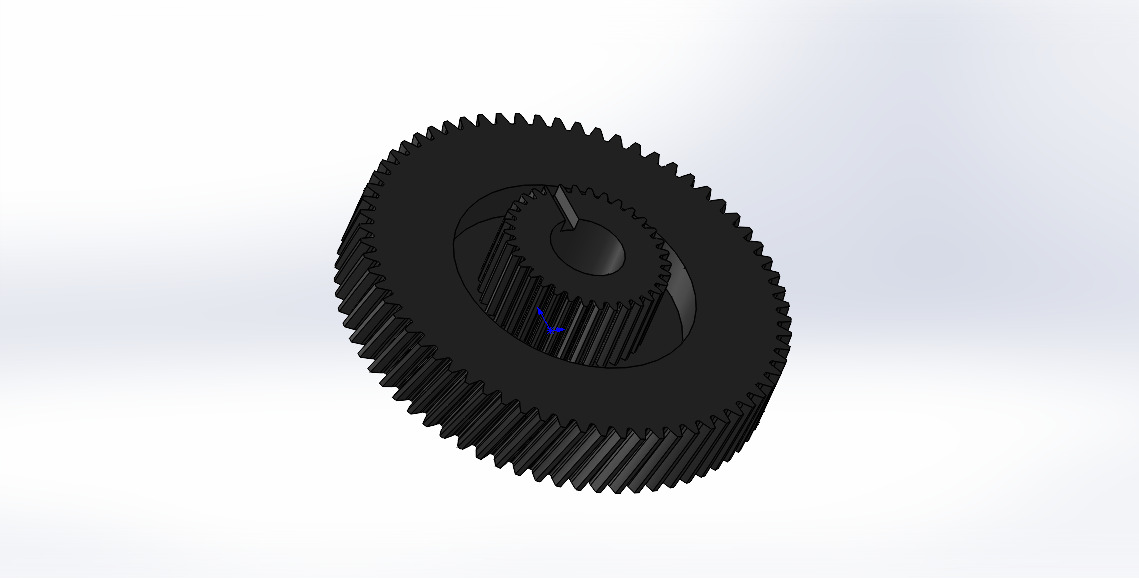 Шестерёнка Easytronic. Двухрядная, 67 и 34 зуба. Усиленная.