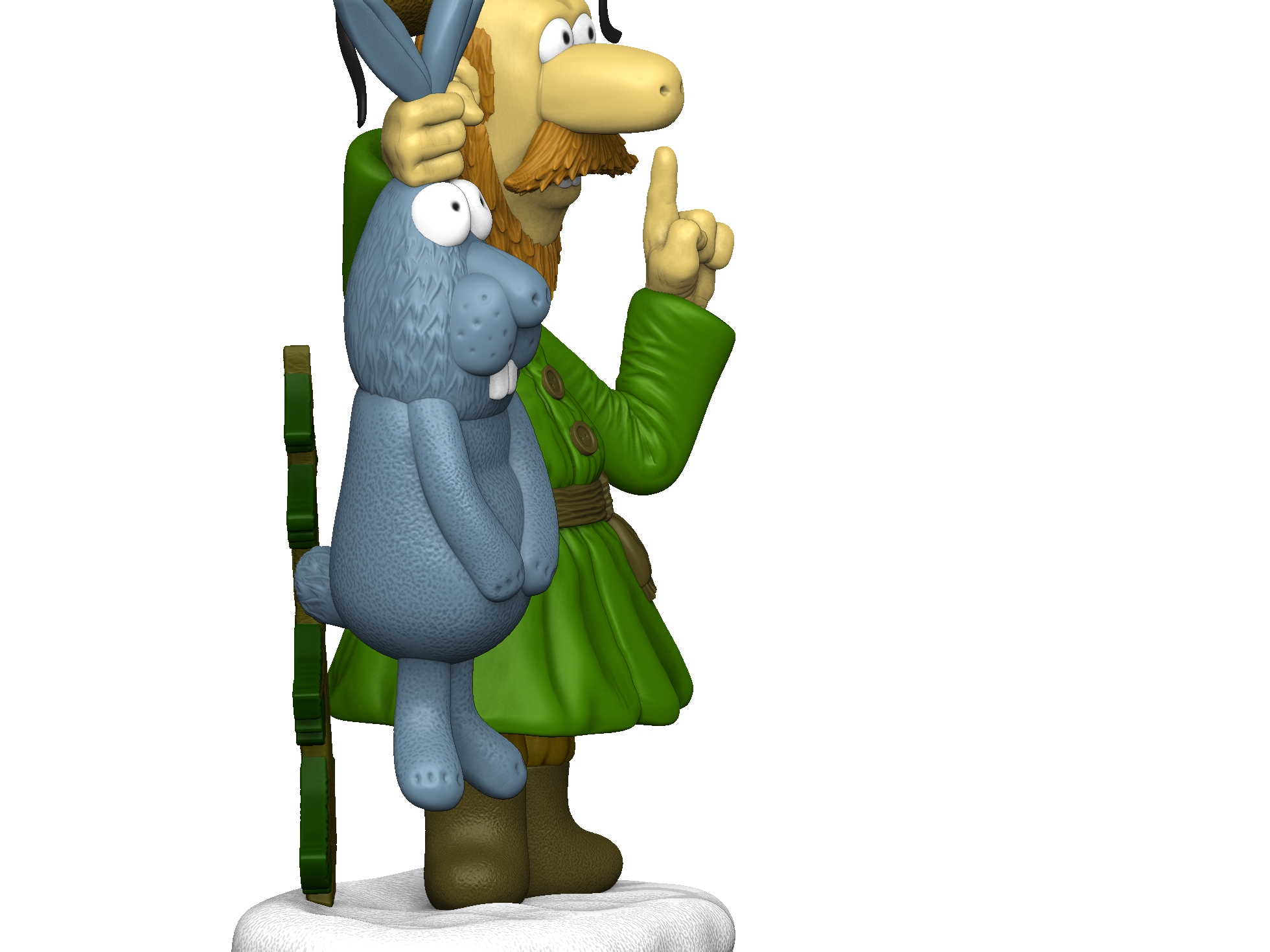 Мужичок из мультфильма " Падал прошлогодний снег" для 3д печати STL