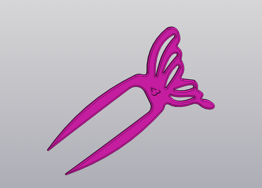 Шпилька-бабочка