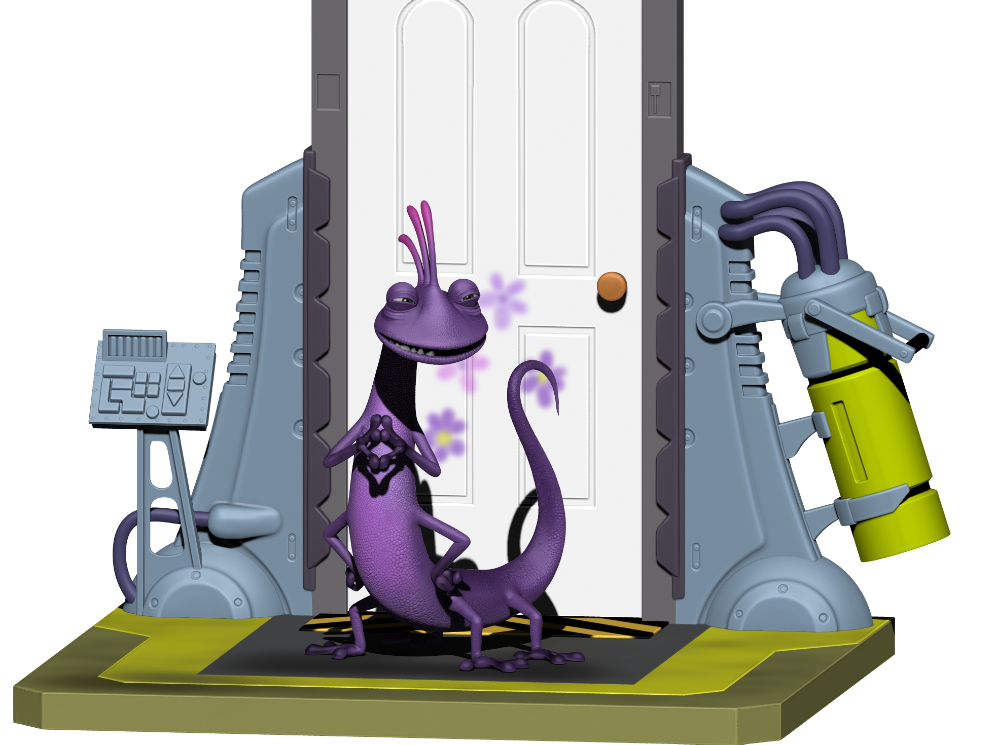 Рендалл. 3 варианта персонажа. Monsters INC. STL