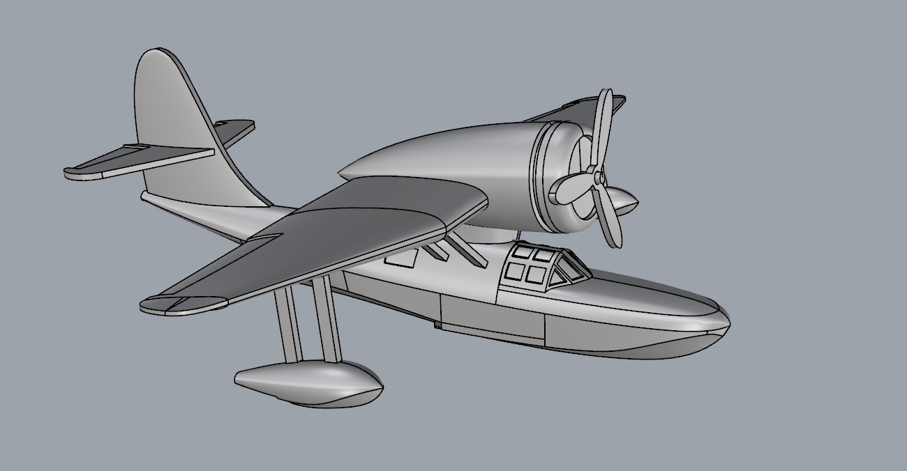 самолет КОР-2 (бе4)   1/350