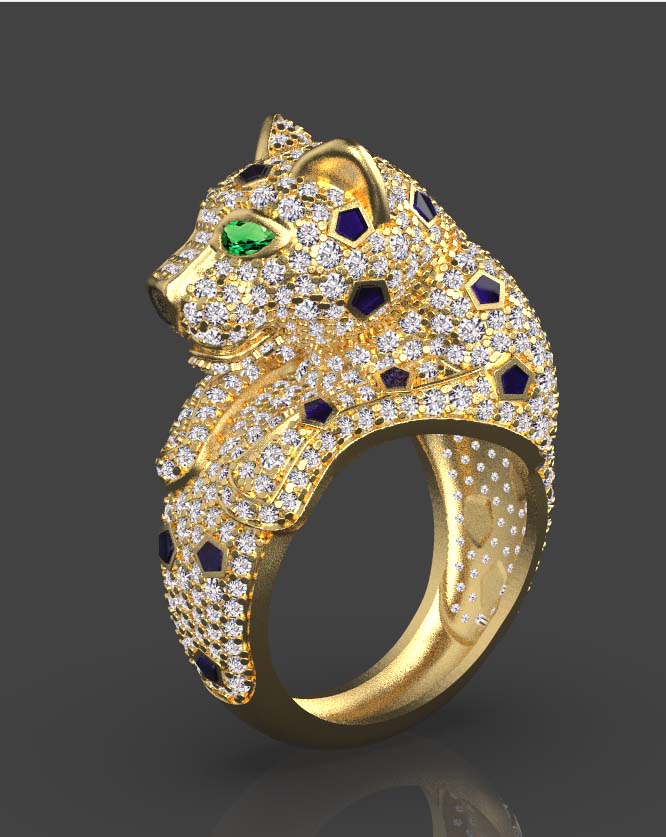 кольцо Пантера Cartier Panther