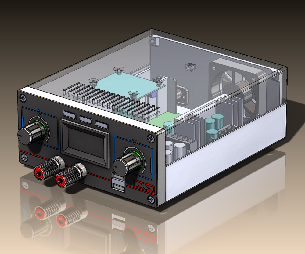 Корпус для электроники (лабораторный блок питания)