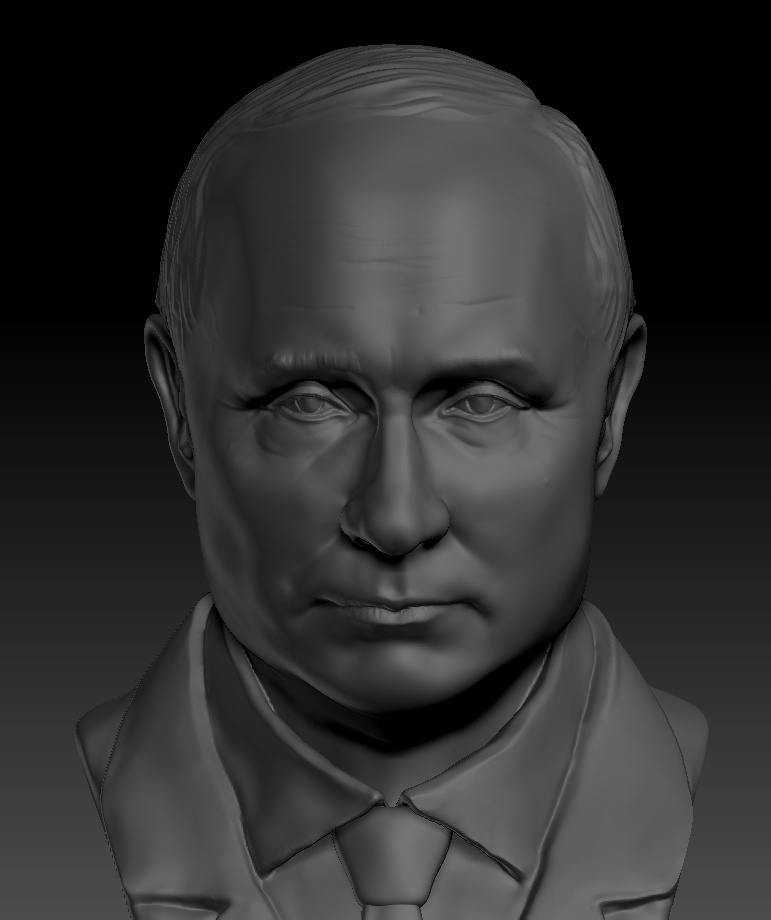 Продажа 3D-модели "Бюст Путина 2023"