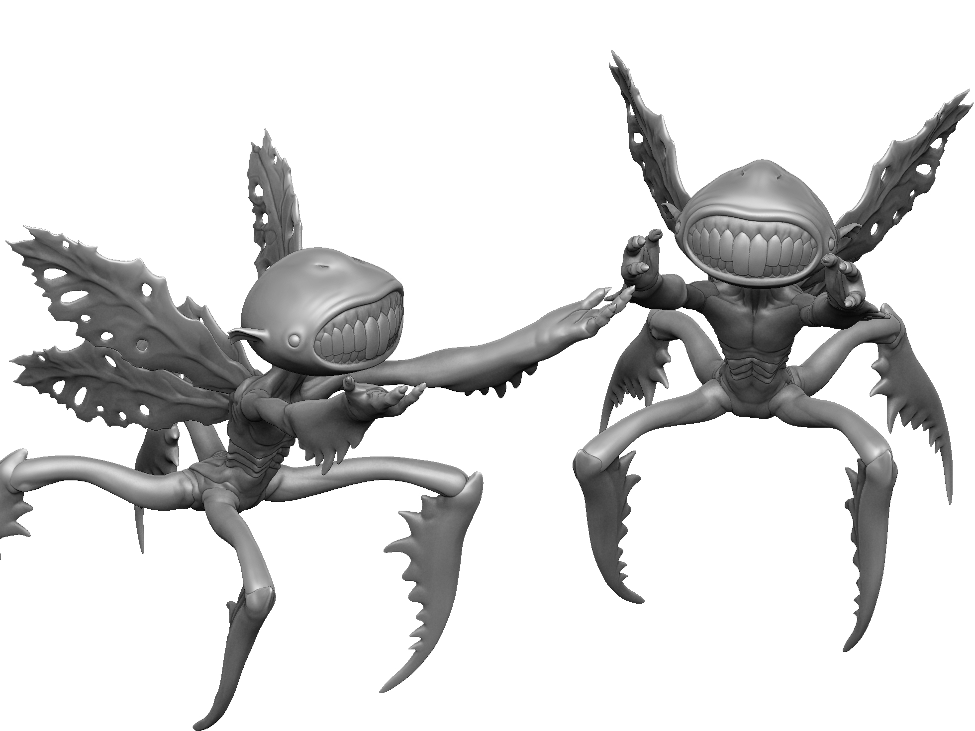 Зубная фея из Хеллбоя 2. Для 3д печати. 6 вариантов STL.