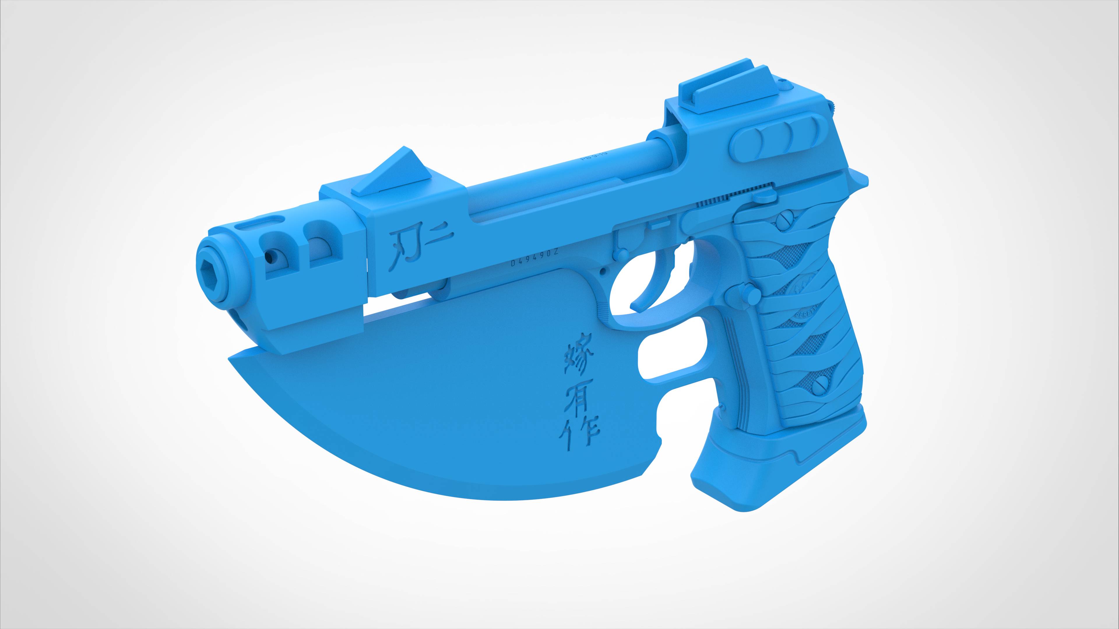 Модифицированный пистолет Beretta 92FS из кинофильма Блейд 2