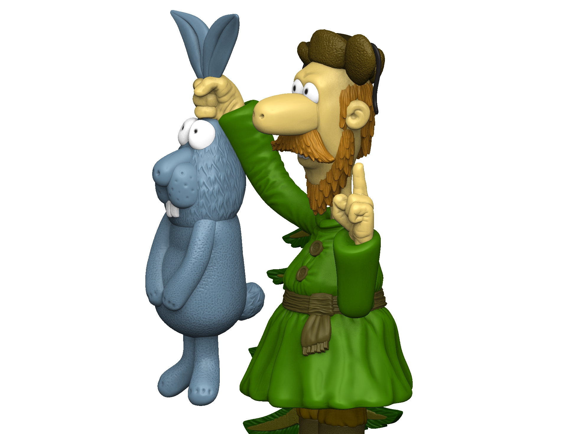 Мужичок из мультфильма " Падал прошлогодний снег" для 3д печати STL