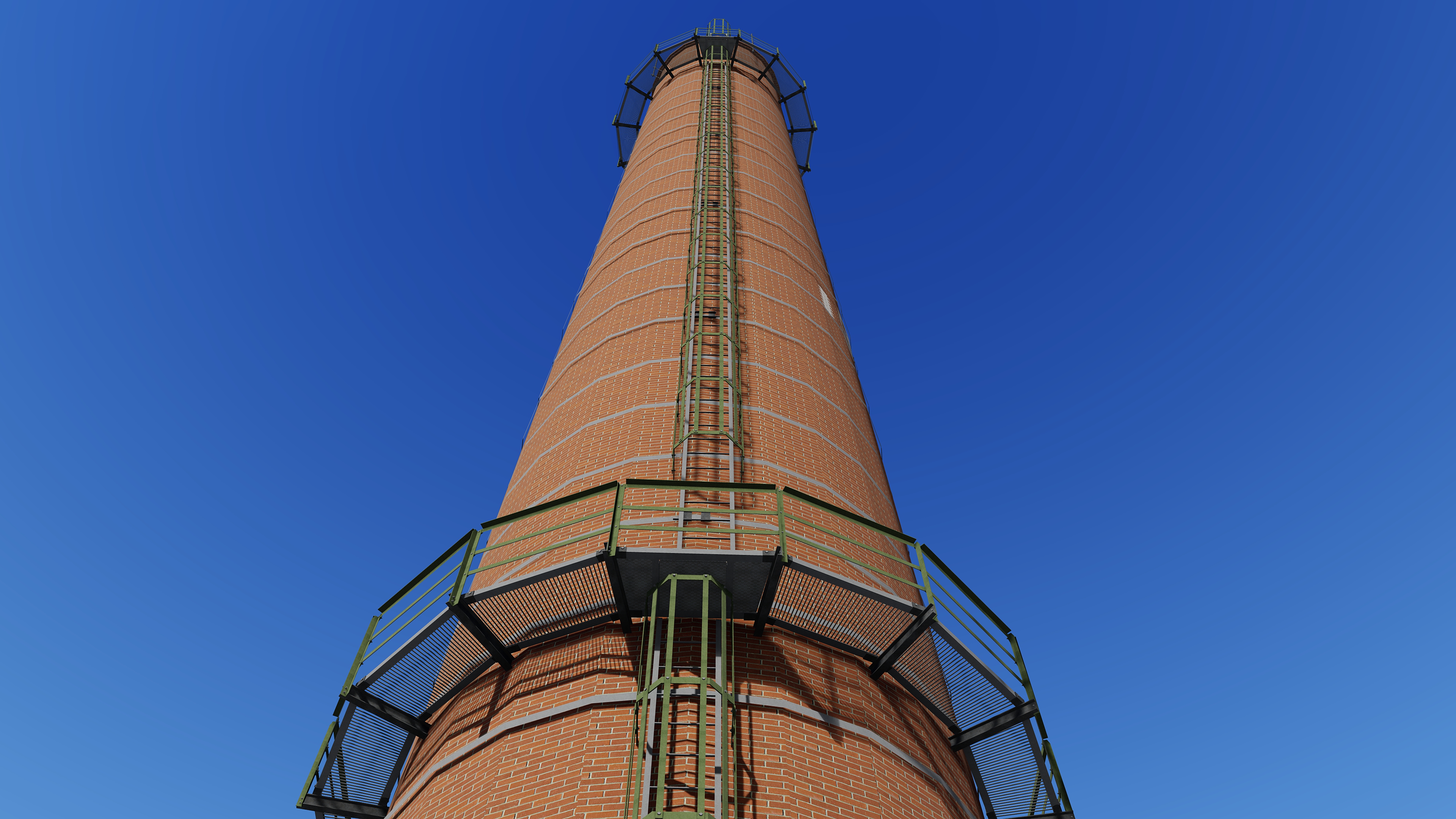 Кирпичные дымовые трубы