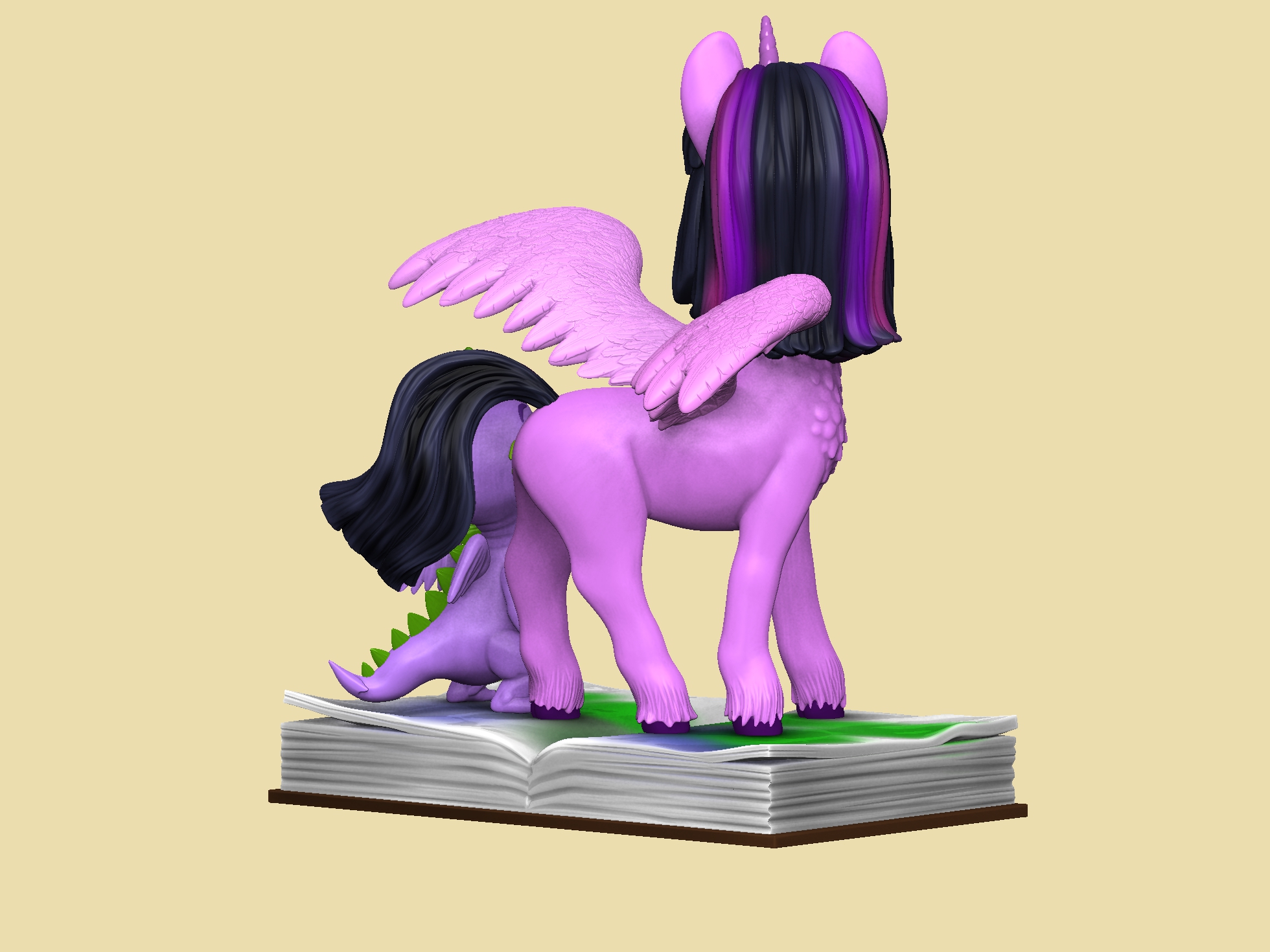 Искорка и Спайк. My little pony STL