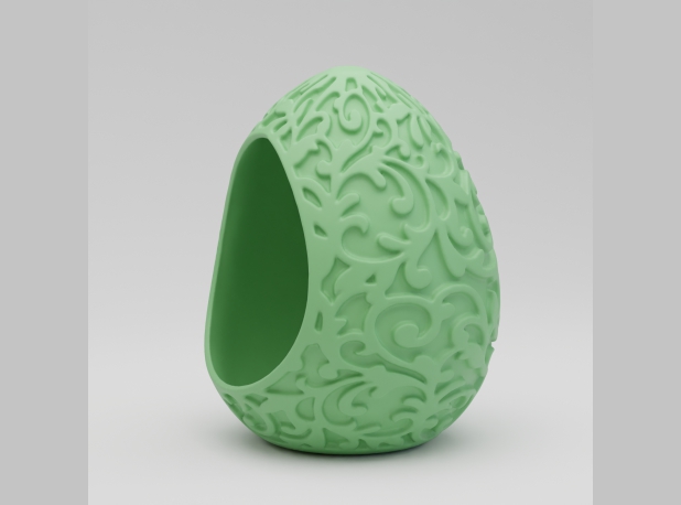 Яйцо пасхальное с орнаментом и выемкой