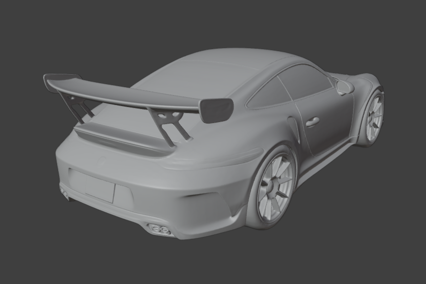 Porsche 911 GT3 RS (991.2) Supercar — High-Detail 3D Model