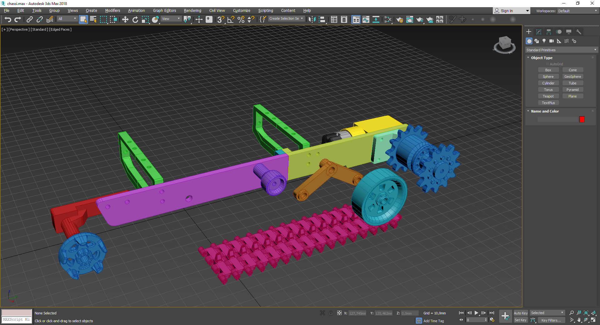 Продажа 3D-модели "шасси для ардуино робота"