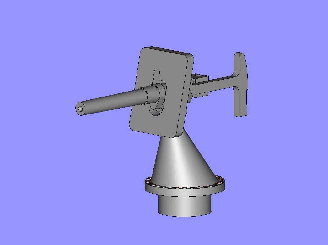 47мм  пушка Гочкиса , масштаб 1/350