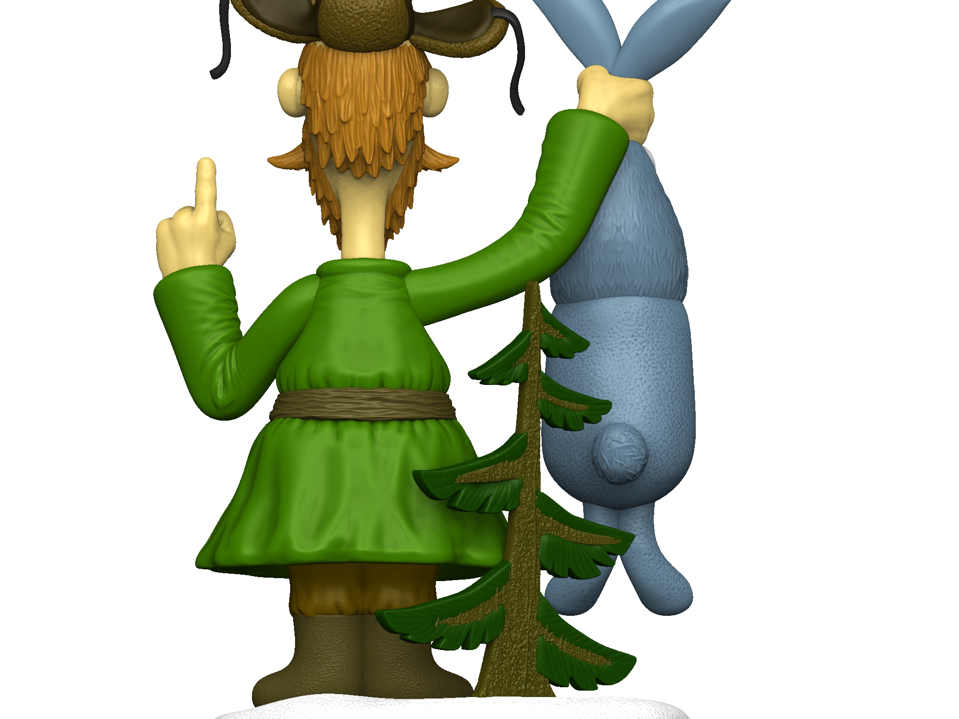 Мужичок из мультфильма " Падал прошлогодний снег" для 3д печати STL