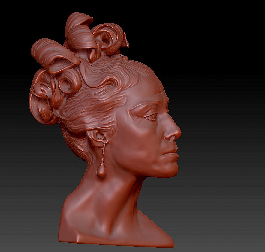 Майя Плисецкая  3Д модель бюста