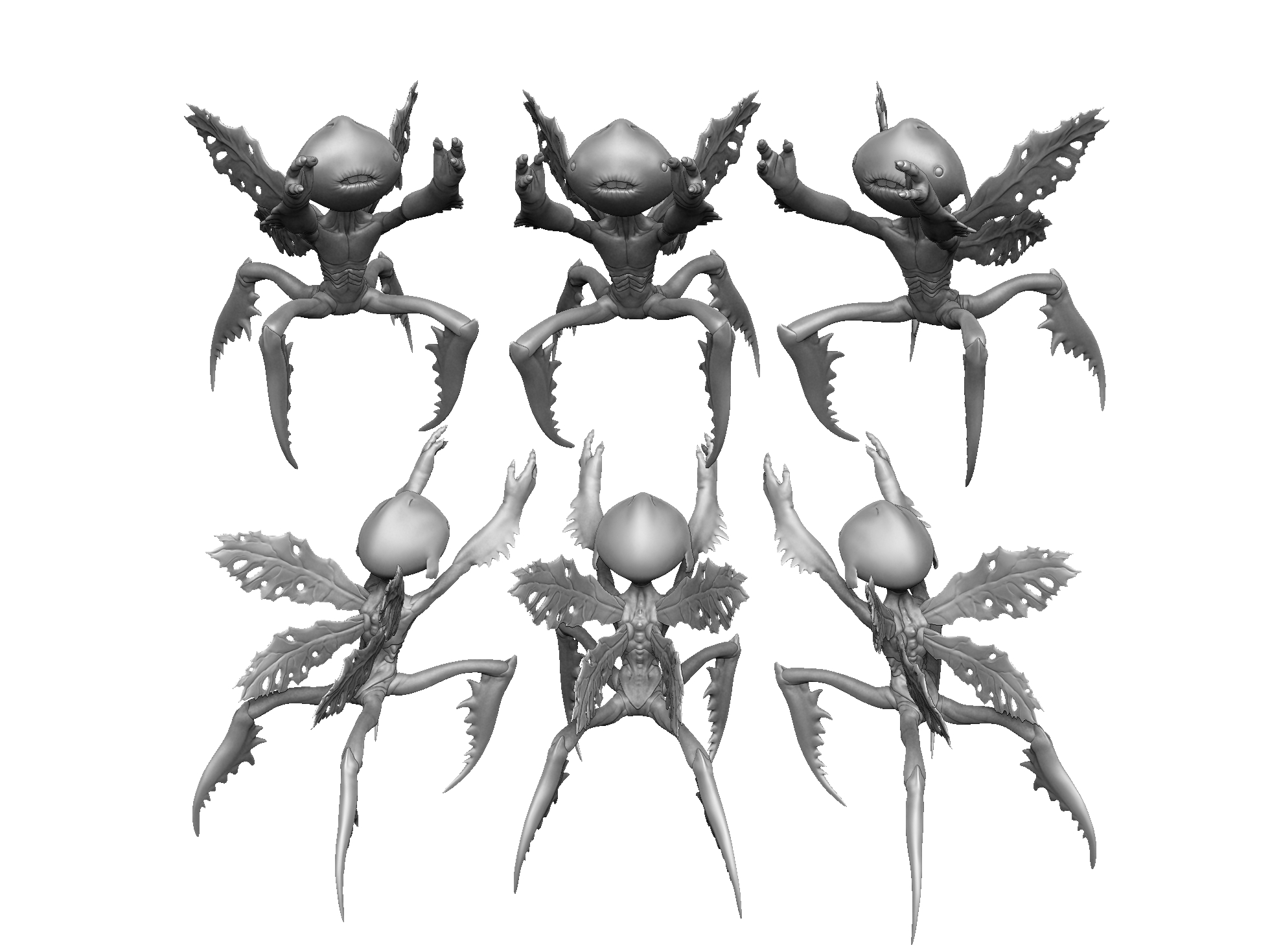 Зубная фея из Хеллбоя 2. Для 3д печати. 6 вариантов STL.