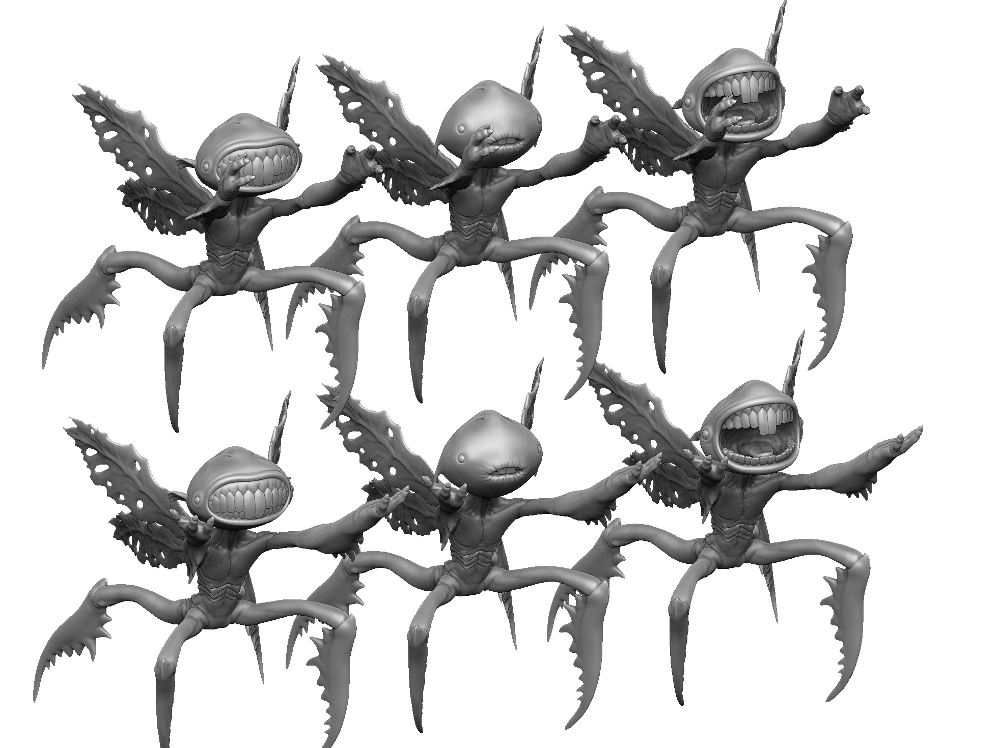 Зубная фея из Хеллбоя 2. Для 3д печати. 6 вариантов STL.