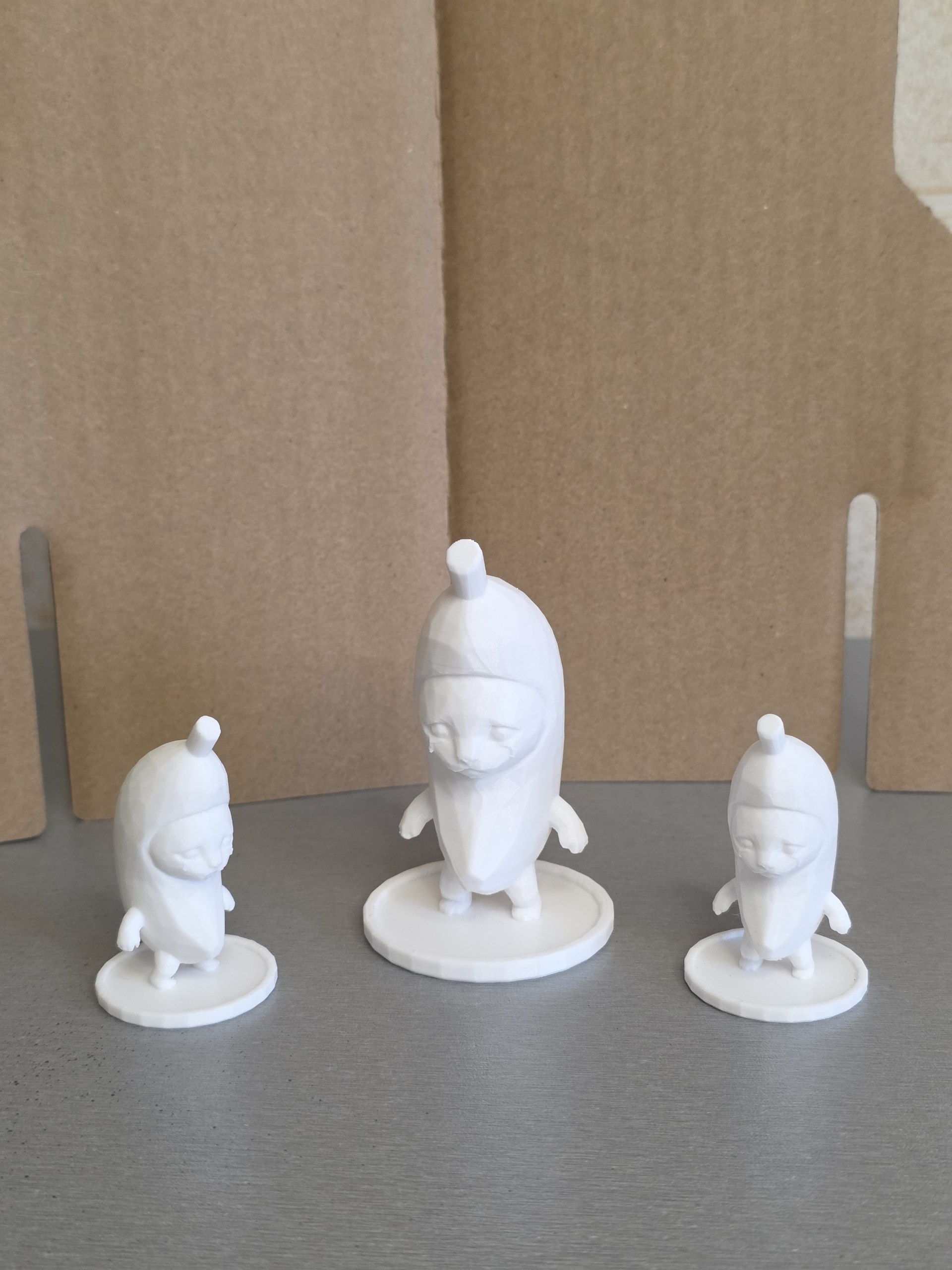 Модель фигурка миниатюра кота-банана из мема для печати