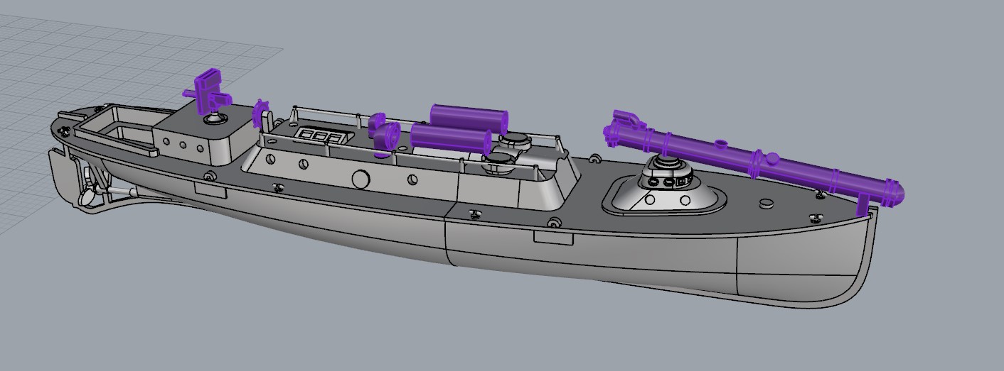56 фут. минный катер эбр. Цесаревич 1/350