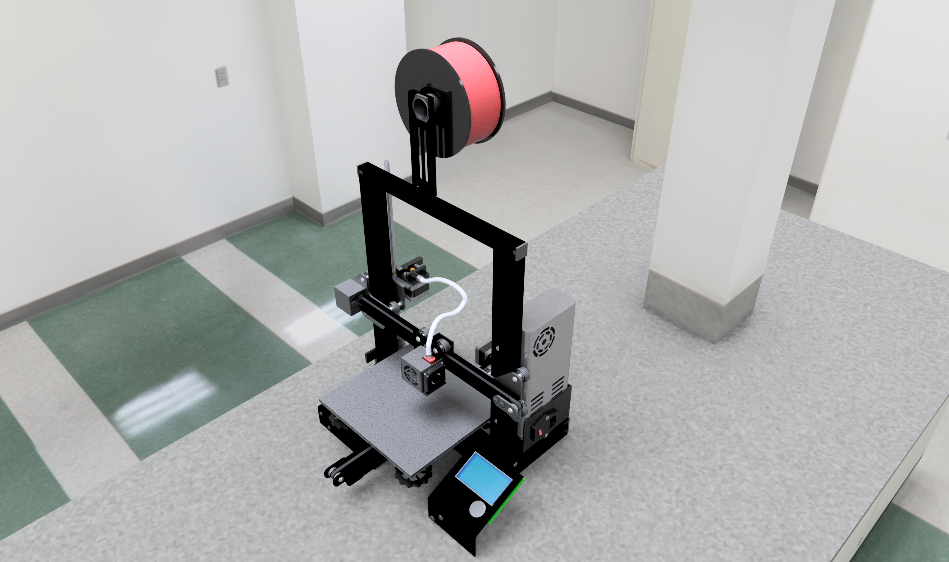 Full model of 3d printer creality ender 3