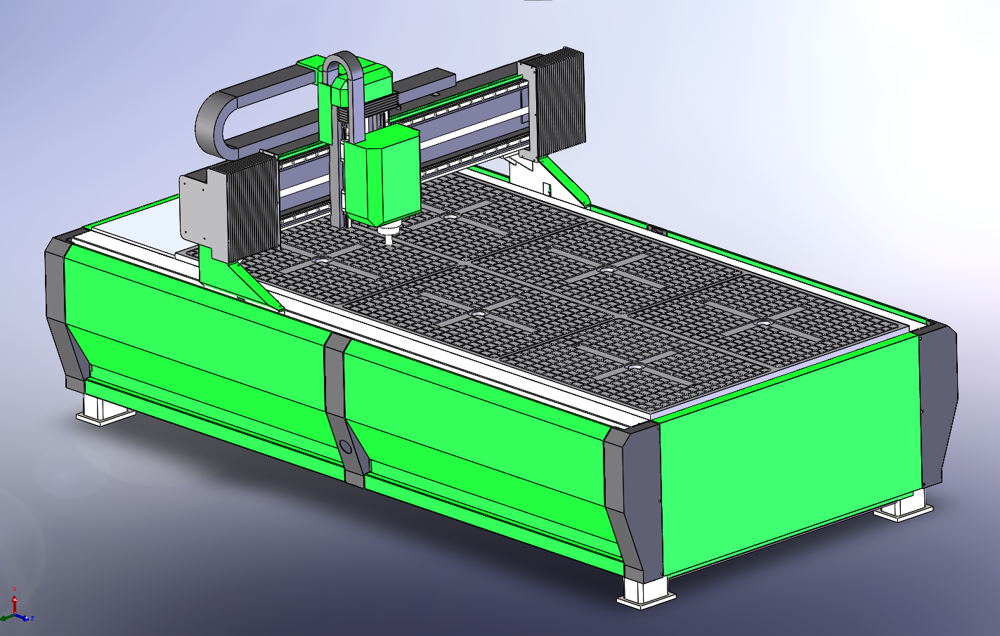 3D модель 7 штук фрезерного станка с чпу 1325 - фрезерный станок с чпу 1325