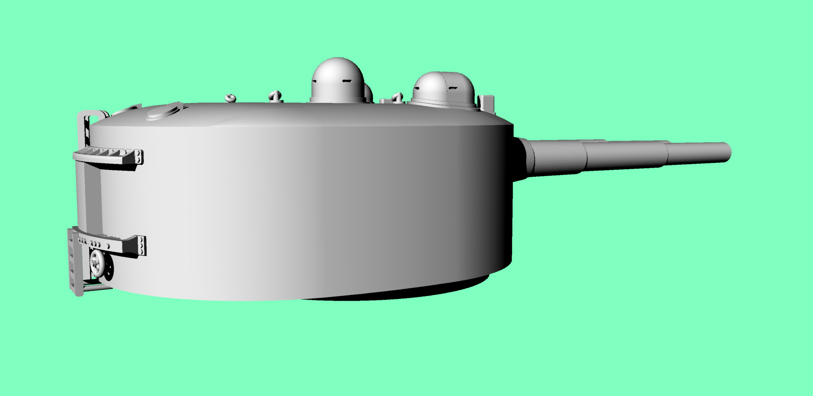 башни ГК эбр. Цесаревич с закрытыми ставнями 1/350