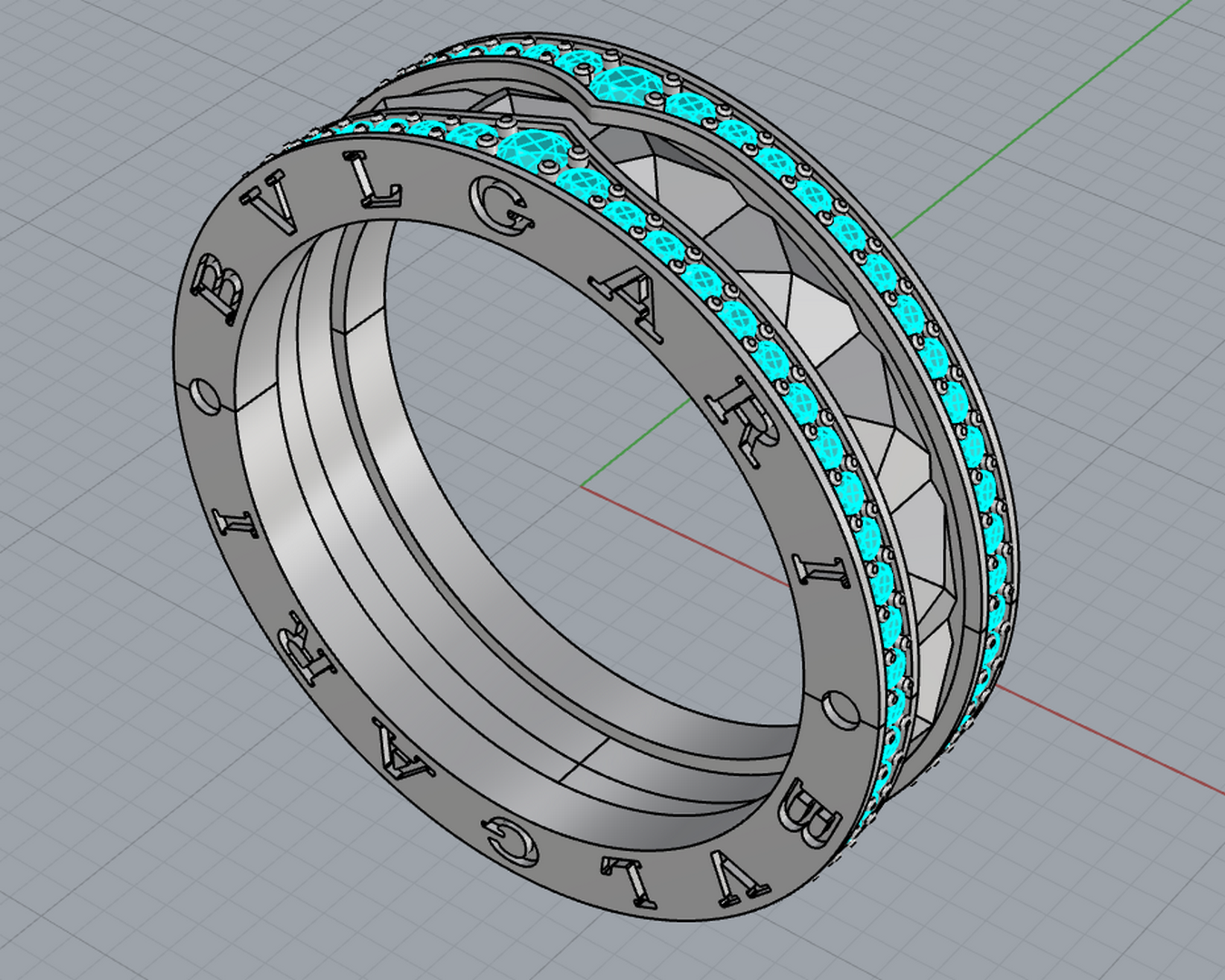 Кольцо Bvlgari BZero1 Rock 1