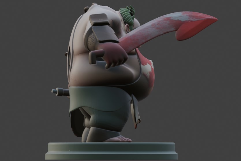 Pudge (Dota 2) - Stylized 3D Printable Miniature