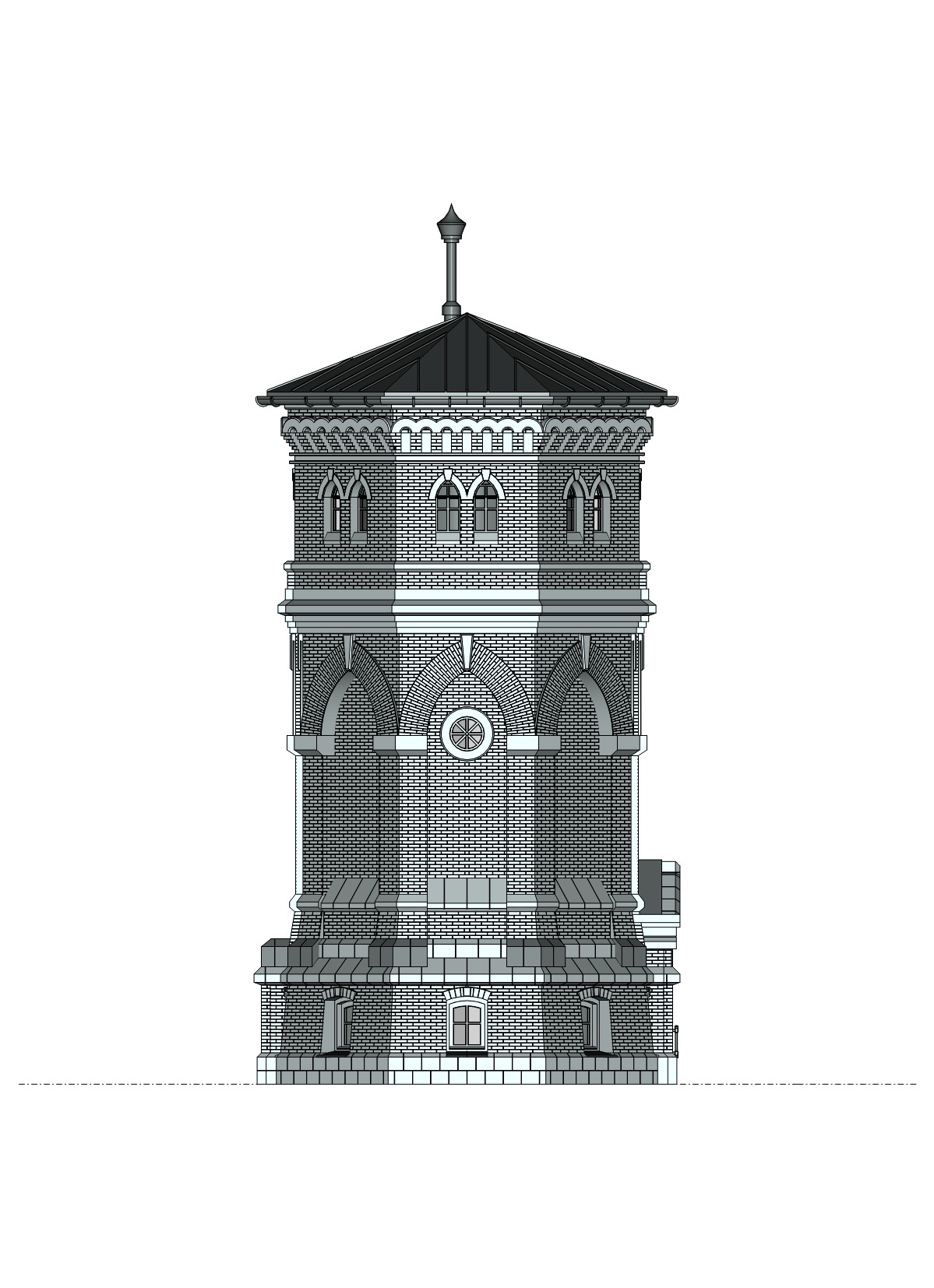 двойное водоемное здание Владикавказской ЖД