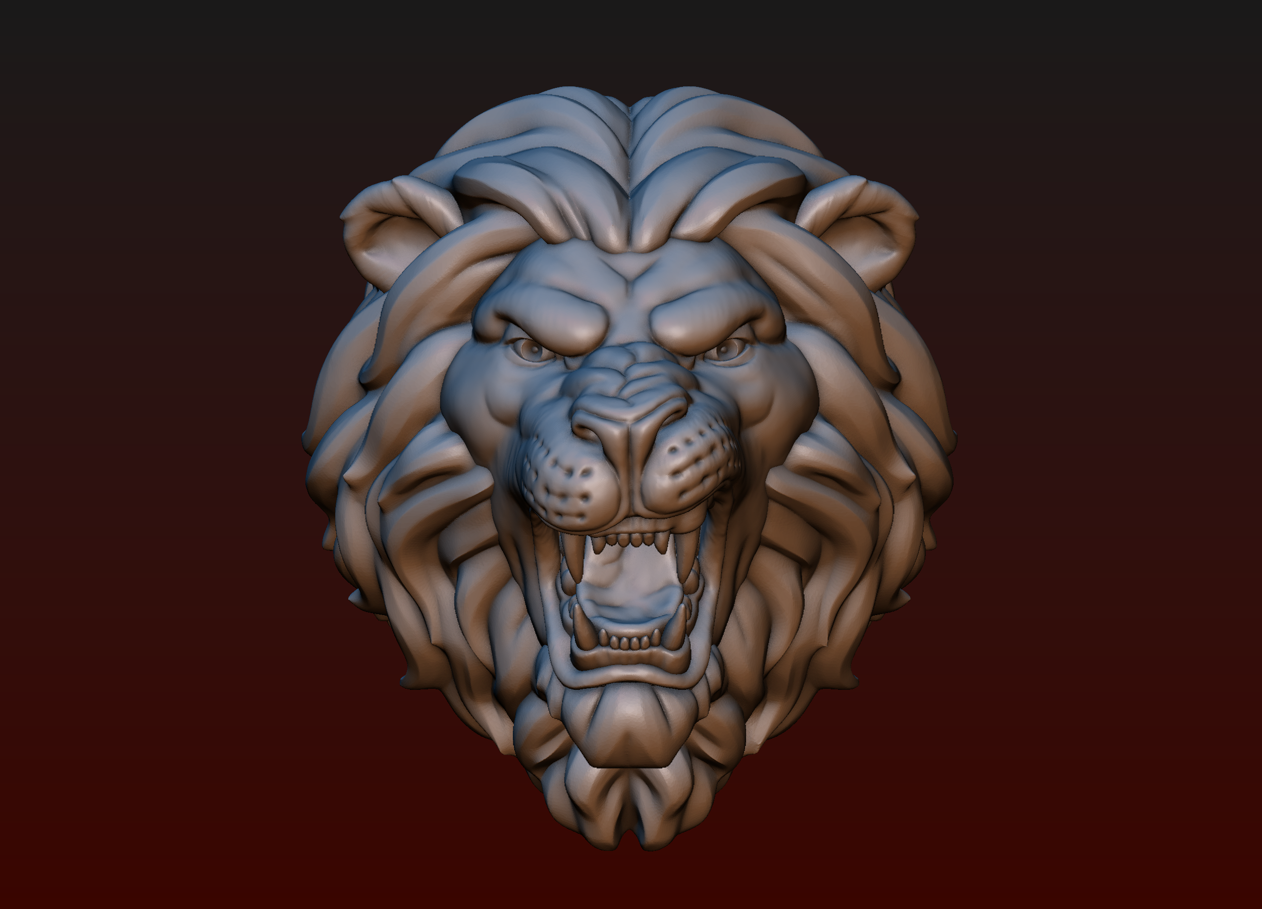 Голова Льва 3д