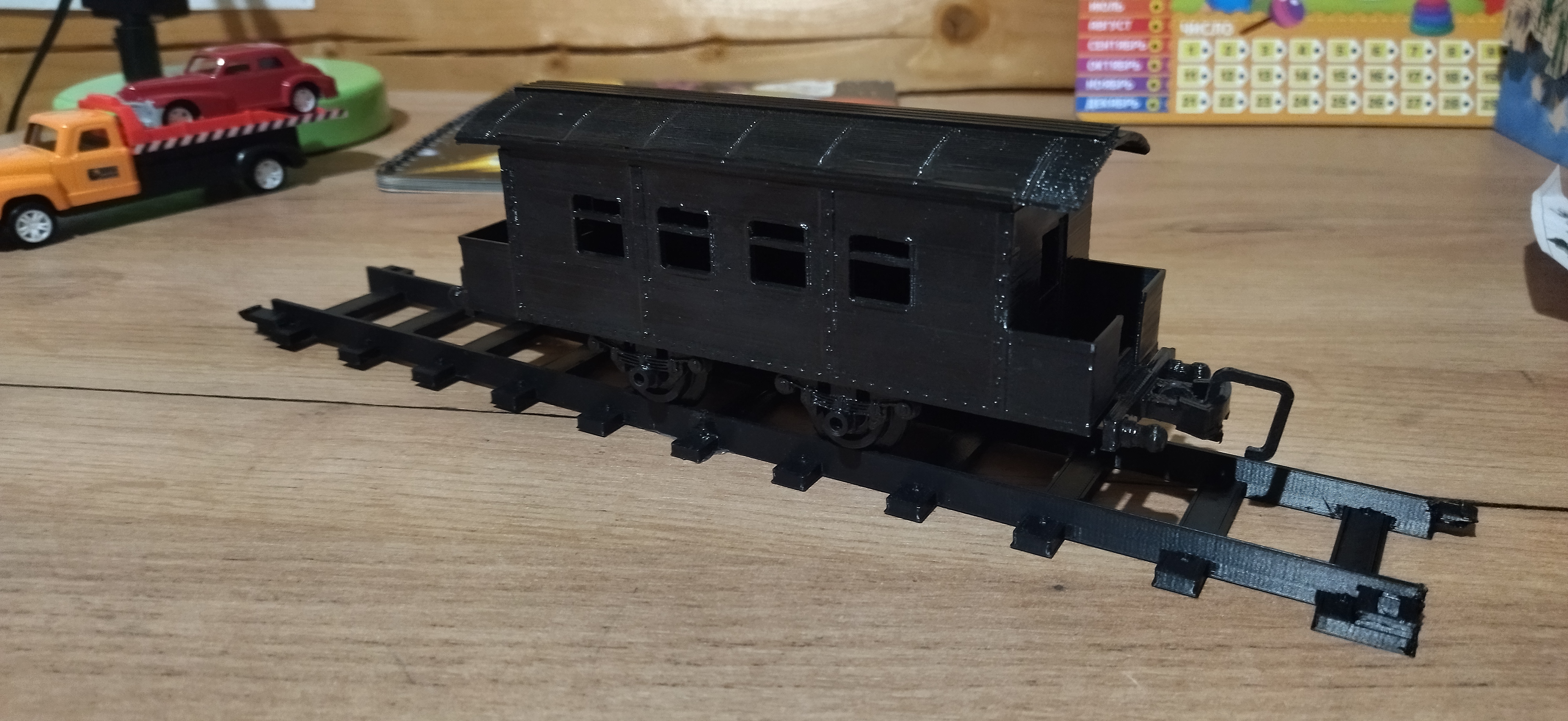 Пассажирский вагон для 3D-печати (Колея 30мм / Своими руками)