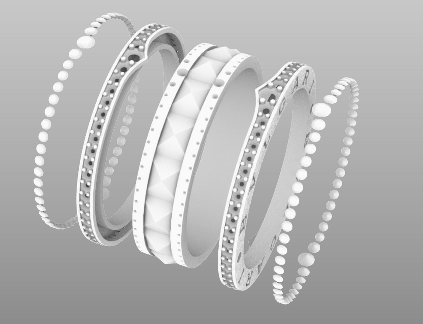 Кольцо Bvlgari BZero1 Rock 1