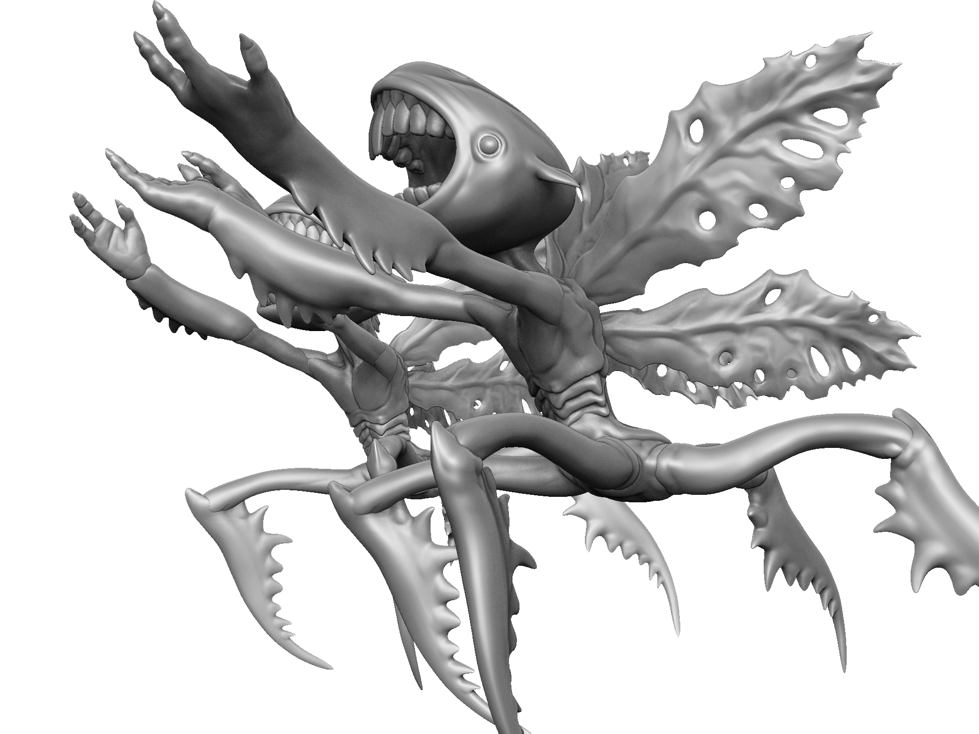 Зубная фея из Хеллбоя 2. Для 3д печати. 6 вариантов STL.