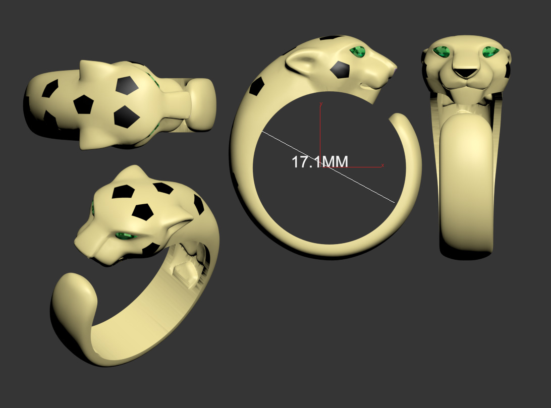 кольцо пантера 01 Cartier