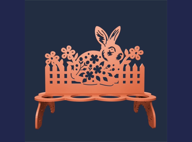 Пасхальная подставка кролик