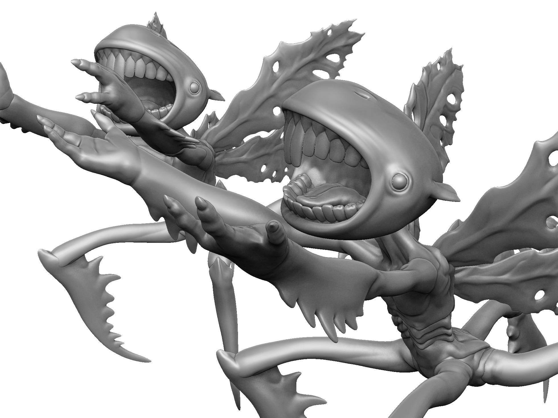 Зубная фея из Хеллбоя 2. Для 3д печати. 6 вариантов STL.