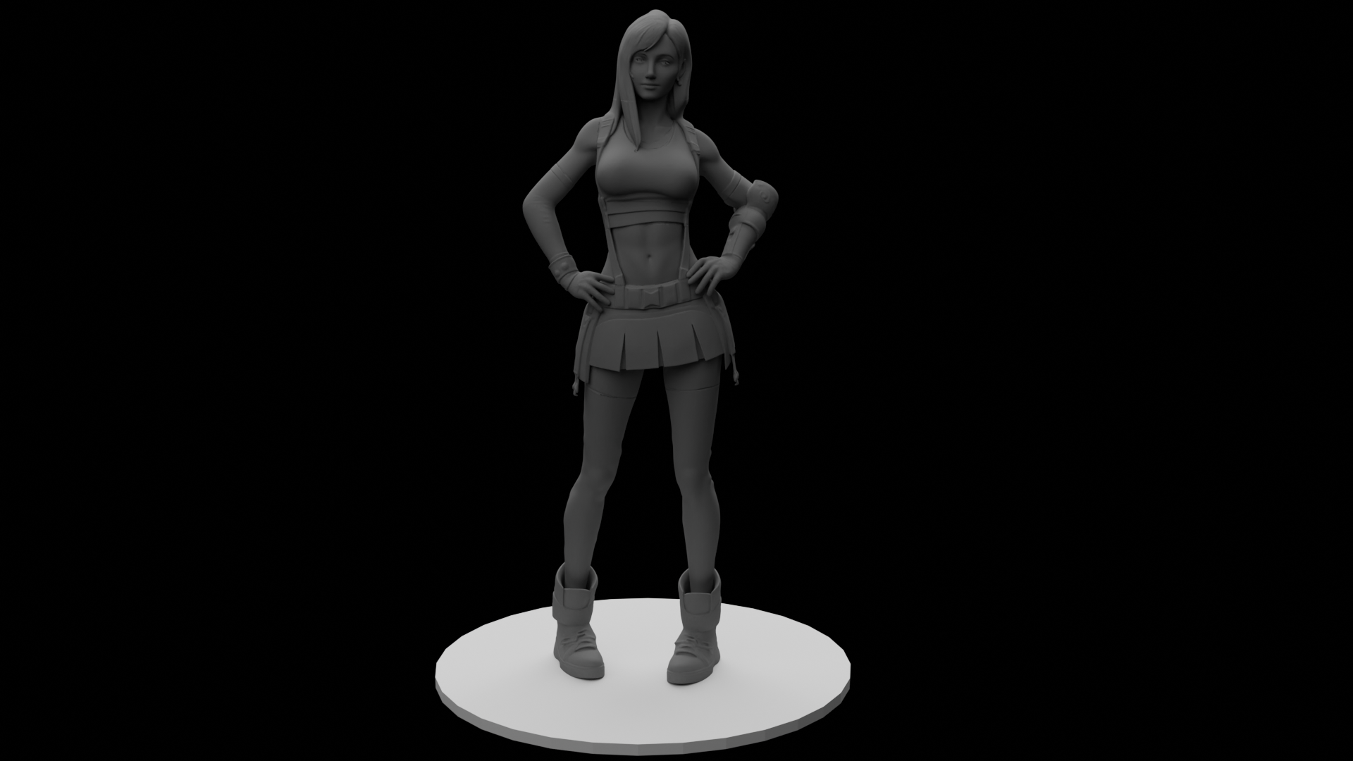 Tifa Lockhart (FF7 Remake) — High-Detail Modular Garage Kit (1/6 & 1/4 Scale)