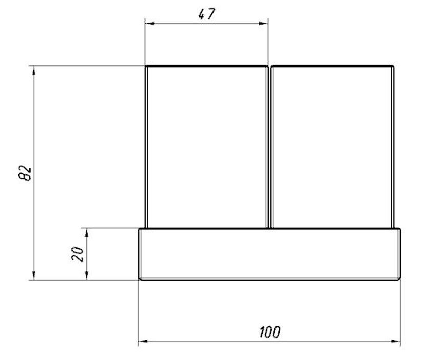 Подставка для канцелярских принадлежностей разъемная