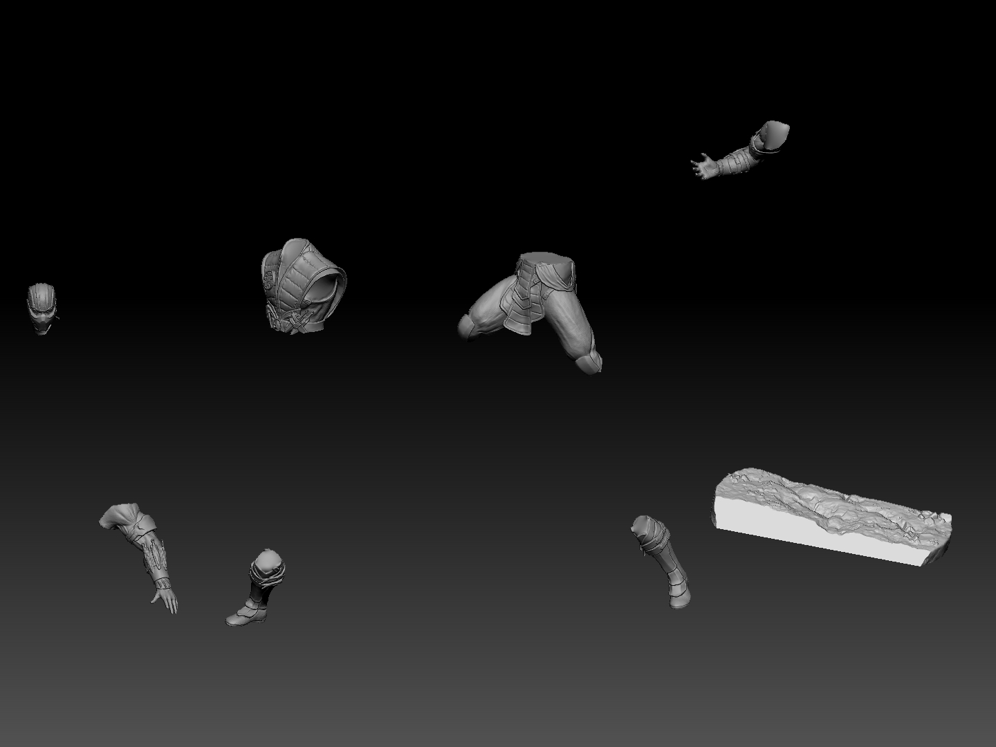 SUB-ZERO MKX VS SCORPION MK9 FOR 3D PRINT