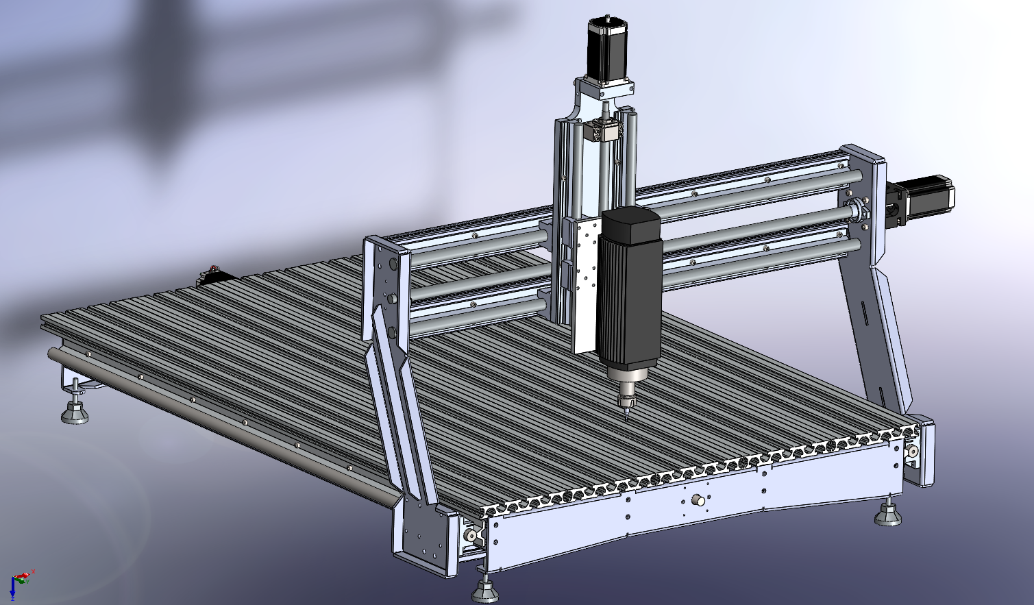 3D модель фрезерного станка с чпу - фрезерный станок с чпу №14