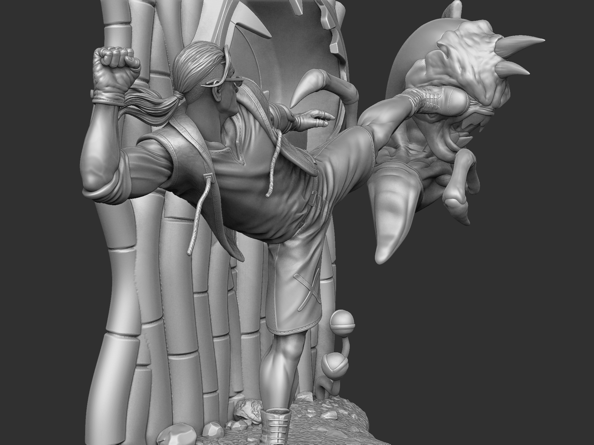 Comix zone для 3д печати. Cборный и цельный STL.