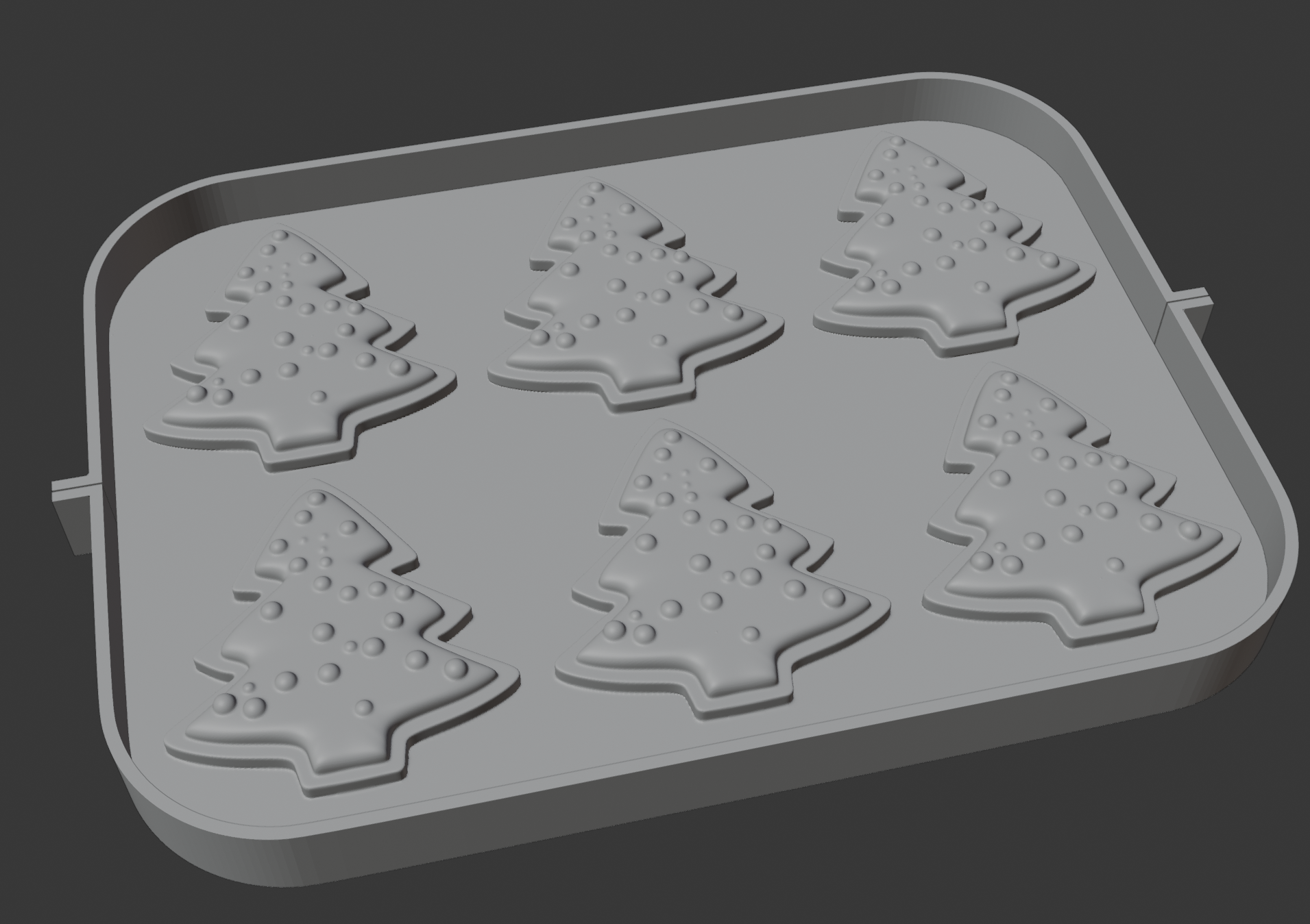 3D модели вырубок для печенья с тиснением