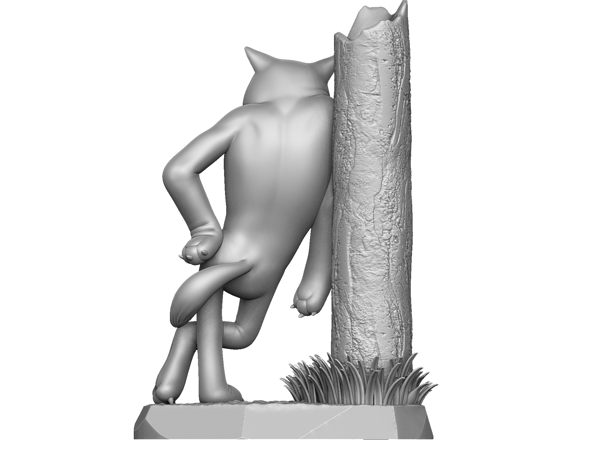 ВОЛК ИЗ МУЛЬТФИЛЬМА "ЖИЛ-БЫЛ ПЁС" ДЛЯ 3Д ПЕЧАТИ STL